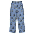 thumbnail image 2 of Wobogo Gray Robot Long Pajama Pants Bottoms Soft Sleepwear with Pockets, 2 of 9
