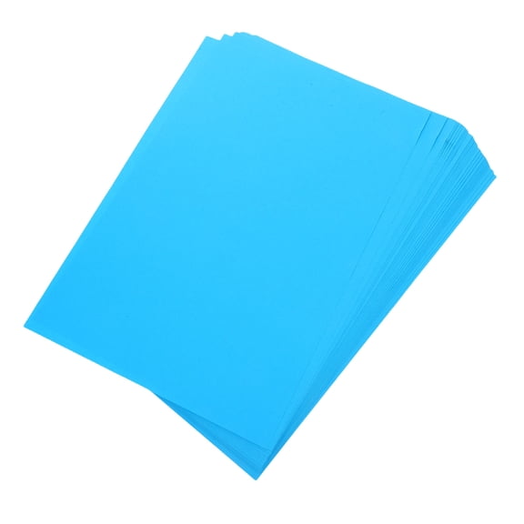 ibasenice 100Pcs Blue Colored Printer Paper with Fast Ink Absorption for Double Sided Printing