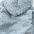 thumbnail image 4 of Cethrio Girls Fleece Jackets, Hooded Zip up Warm Long Sleeve Winter Outerwear Sky Blue Size 9-10T, 4 of 6