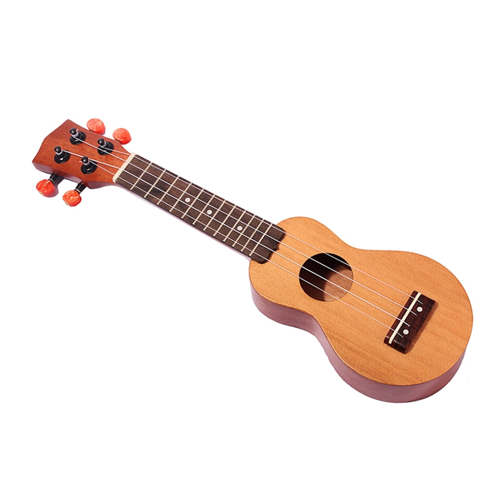 Raindrops Travel Ukulele Brown Wood with Solid Spruce Top and Sapele Sides Compact Portable Instrument