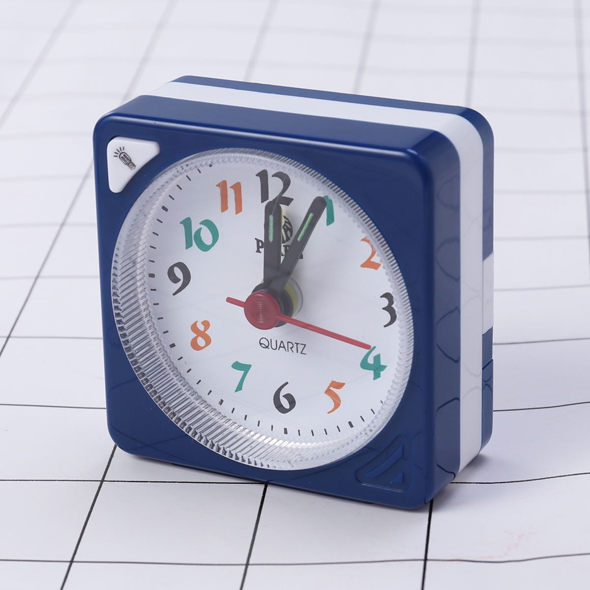 Your Zone LED Color Changing Green Dinosaur Alarm Clock Cube with