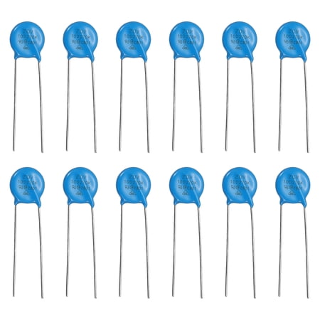 12 Pack Voltage Dependent Resistors, 10D270K Varistor AC 17V Radial Disc Varistors 10.5mm Dia Surge Current Protector for AC/DC Circuit Protection