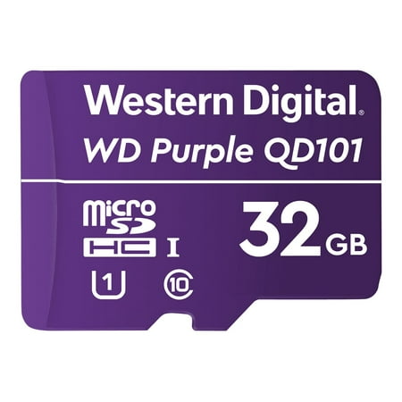 UPC: 0718037874890 | WD Purple SC QD101 WDD032G1P0C – Flash memory card – 32 GB – UHS-I U1 / Class10 – microSDHC – purple