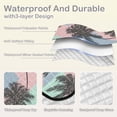 thumbnail image 2 of Palm Trees on Stripes Picnic Blanket Waterproof Beach Blankets Sandproof Large Mat with Storage Bag Camping Grass Travel Hiking Park 78"x78", 2 of 6