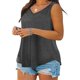 thumbnail image 3 of Craaazy Women's Oversized Sleeveless Tunic Tops, Lightweight Casual Shirt, Plus Size V Neck Loose Fit Blouse for Everyday Outfits Gifts, 3 of 7