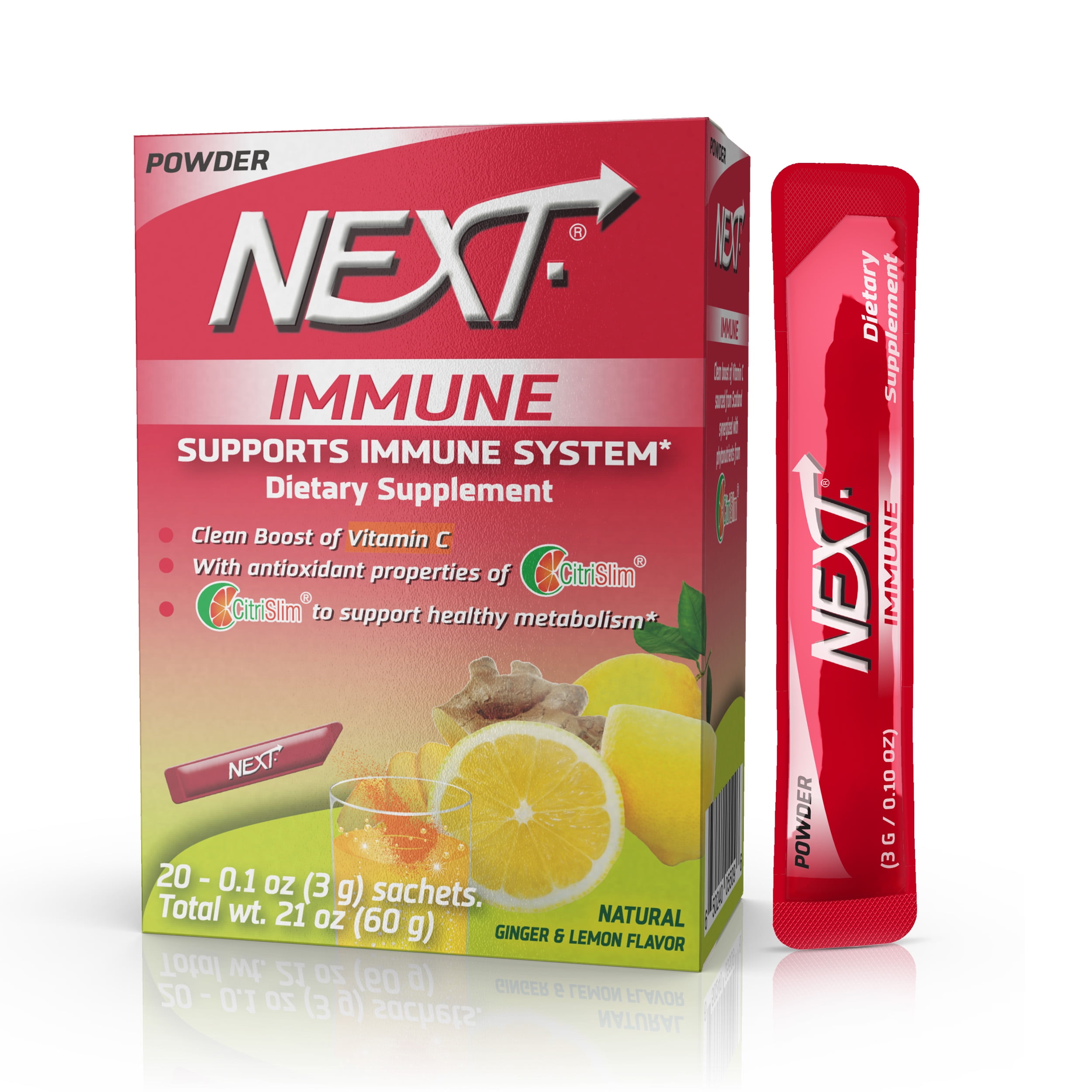 Next Immune Liquid Vitamin C Support, Ready to Drink Sachets 0.8 oz