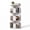 White, variant on CONCETTA 4-Tier Rotating Bookshelf, 360° Spinning Bookcase with Safety Guard, Space-Saving PVC Storage for Bedroom, White