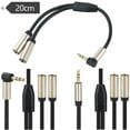 thumbnail image 3 of Necvior 20cm Earphone Extension Cable 3.5mm Male to 2 Female Aux Cable Headphone Splitter, 3 of 11