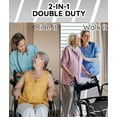 thumbnail image 2 of Bangeran DayWalker Drive Rollator Walker with Seat, Outdoor Rolling Walker, 8” Non-Pneumatic Tire Wheels, Compact Folding Design for Seniors, 2 in 1 Rollator, Dark Gray, 2 of 6