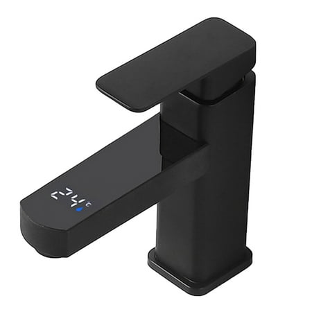 

Kitchen Sink Faucet Touch LED Digital Display Temperature Control Smart Kitchen Faucet Fittings Black