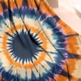 thumbnail image 3 of Orange Purple Blue Tie Dye Mandala Pattern Blanket,Comfortable Soft Flannel Throw Blanket,All Season,Warm Lightweight Blankets for Sofa Bed Couch Living Room Chair,50"x60", 3 of 4