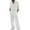 White, variant on Npasoilc Tops for Men Men Casual Pullover Hooded Sports Solid Long Sleeve Trousers Two-Piece Elastic Waist Tracksuit