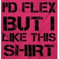 thumbnail image 2 of Flex But Like This Funny Gym Exercise Hoodie Hooded Sweatshirt Men Brisco Brands X, 2 of 6