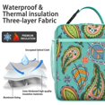 thumbnail image 4 of Premium Insulated Paisley Lunch Box for Men & - Reusable Lunch Bag with,Hour Temperature Retention, Compact & Lightweight Design for Office, Work, Picnic, Travel - Durable Lunch Tote for Adults., 4 of 5