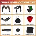 thumbnail image 2 of Kit de accesorios para guitarra ASZUNE Stage Rocker con correa, cejilla y afinador, 2 of 6