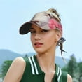 thumbnail image 6 of Balery Flower White Cow Sport Wear Athletic Visor Sun Sports Visor Hat Visor Adjustable Cap for Women and Men (One Size), 6 of 7