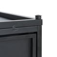 thumbnail image 4 of Christopher Knight Home Outdoor Modern Metal Tank Holder Side Table, Powder-Coated Iron with Door, Matte Black, 4 of 11