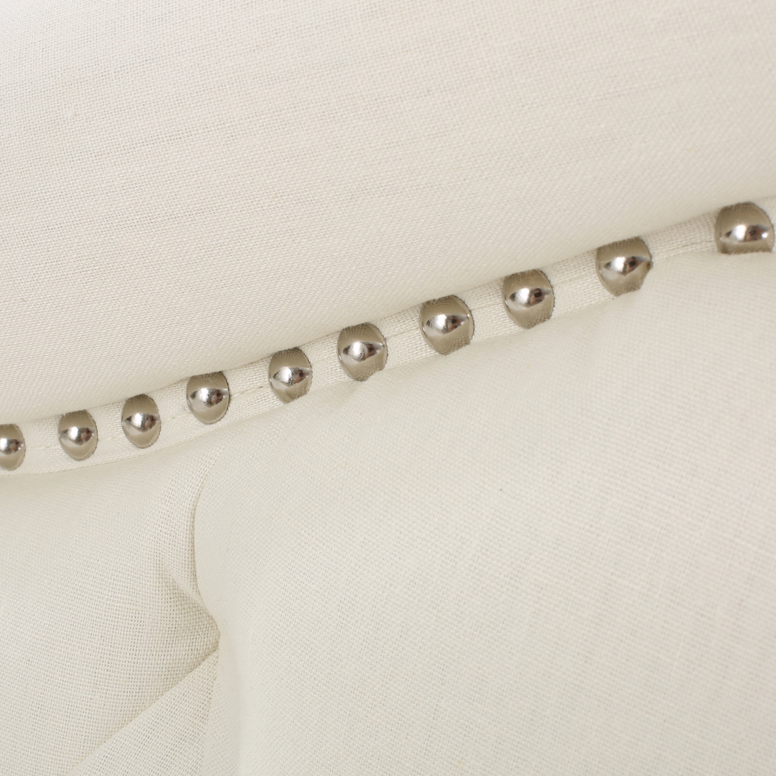 DUOSONG Queen&Full Sized Headboard Ivory Fabric Furniture Bedroom Furniture Beds, Frames & Bases