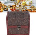 thumbnail image 4 of Decorative Wooden Storage Box, Handle Design Treasure Box  For Photography Props For Wedding Birthday Gift Home Decor 6003A-03--L, 4 of 8