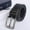 Black, variant on Helii Men's Imitation Leather Belt Casual Versatile Needle Buckle Belt for Adult