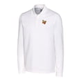 thumbnail image 2 of Men's Cutter & Buck  White Las Vegas Aviators Advantage Tri-Blend Pique Big & Tall Long Sleeve Polo, 2 of 3