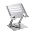 thumbnail image 4 of Soporte para computadora portátil Strade Fareast Limited ligero giratorio 360 grados plata, 4 of 8