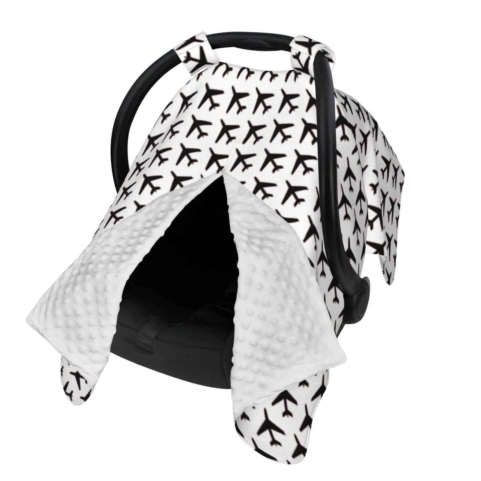 Naloa Airplane Baby Car Seat Cover, Breathable Baby Carrier Cover, Multiuse Baby Carrier Cover & Nursing Breastfeeding Cover