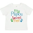 thumbnail image 3 of Inktastic My Papou Loves Me Boys or Girls Baby T-Shirt, 3 of 5