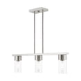 thumbnail image 6 of Livex Lighting - Carson - 3 Light Linear Chandelier In Contemporary Style-15, 6 of 10