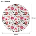 thumbnail image 6 of Pioneer Flower Floral Print Pattern Round Tablecloth 60"x60",Wrinkle Wipeable Table Cloth for Kitchen Dining Room Picnic Patio Party, 6 of 6