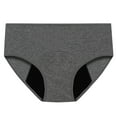 thumbnail image 5 of EchfiProm 5PC Panties for Women Pack Gray Breathable Comfortable Polyester Plus Size Period XXXXL, 5 of 9