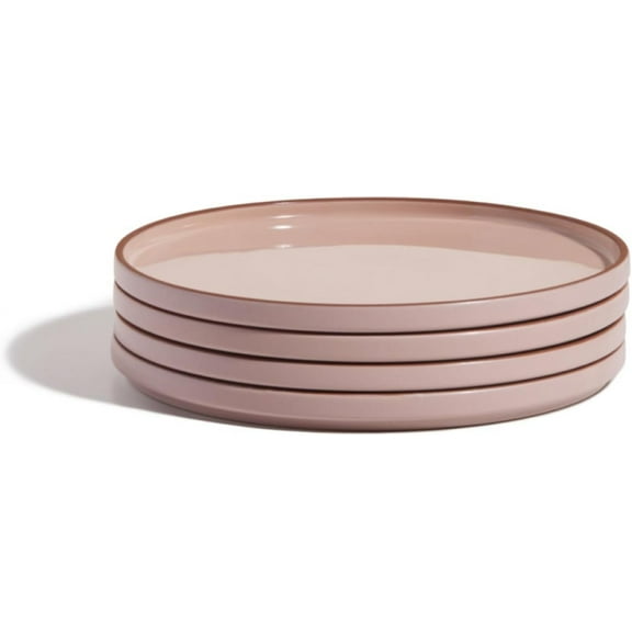 Our Place Dinner Plates - Set of Four 10.5” Handcrafted Ceramic Dinner Plates | Chip-Resistant, Restaurant-Grade | Stackable & Space-Saving | Spice