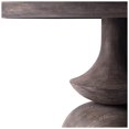 thumbnail image 4 of Crossman 60" Round Dark Brown/Gray Solid Wood Table Top & Base Dining Table, 4 of 6