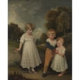 thumbnail image 3 of John Hoppner 12x14 Black Modern Framed Museum Art Print Titled - The Sackville Children (1796), 3 of 5