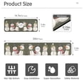 thumbnail image 3 of Yayeee Faucet Mat for Kitchen Sink 30" Diatomite Long Splash Guard Pad, Gray Cute Snowmen, 3 of 7