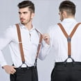 thumbnail image 1 of YAOBAMM Elastic Suspender Men Suspender with 6 Button Closure Non Slip Design Adjustable Elastic Keep Your Pants Up with Y Shaped Heavy Duty Suspender, 1 of 7