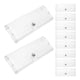 thumbnail image 1 of ColoMX 10 Uds. Estuches de plástico transparente para anteojos, estuche de almacenamiento para gafas de sol con botón, 1 of 7