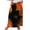 Orange, variant on WFJCJPAF 2024 New Halloween Clearance! Long Skirt for Women Planets,Women's Printed Elastic Waistband Pleated Pocket Skirt With Mid Calf Skirt - Blue XL
