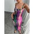 thumbnail image 5 of Women's Sleeveless Floral Print Maxi Dress,Bodycon with V-Neck, backless dress Casual Wear Spaghetti Strap Womenswear dress, 5 of 6