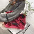 thumbnail image 4 of New plush handbag fashion plush bag ladies shoulder bag-red, 4 of 5