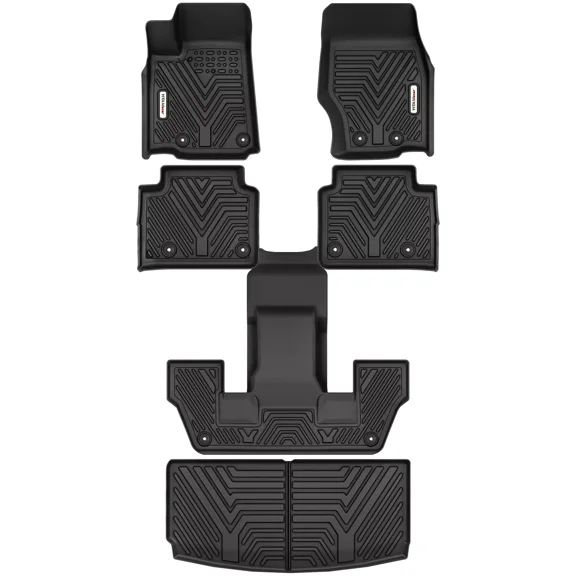 RVNI Floor Mats 3 Row & Cargo Liners For 2021-2023 Jeep Grand Cherokee L All Weather