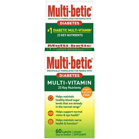 Multi-Betic Diabetes Multivitamin Tablets, 60 Ct (Best Multivitamin Tablets Brands In India)