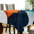 thumbnail image 5 of Yayeee Tablecloths 60" x 108" Rectangle Wrinkle Resistant Party Table Cover, Green Abstract Wavy, 5 of 8