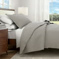 thumbnail image 6 of Great Bay Home Detailed Channel Stitch Microfiber All-Season Quilt Set With Shams (Twin, Ash Gray), 6 of 6