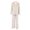 White, variant on Womens Outfits Loose Solid Lapel Long Sleeve Buttoned Drapey Top And Trousers 2 Piece At Home Wear Women's Clothing Sets L