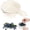 White, variant on Dual Layer Fruit Draining Strainer Bowl with Handle, Multipurpose Mini Produce Washer for Berries, Watermelon & Kitchen Prep