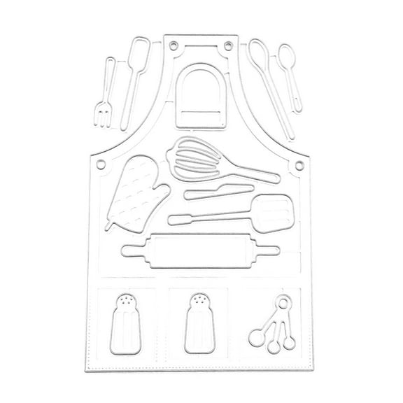 Apron Cutting Dies Embossing Die Cuts Templates for Birthday Card Making DIY Scrapbooking Album Paper Crafts