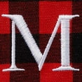 thumbnail image 4 of Red and Black Monogram Buffalo Plaid Womens Tote Bag and Coin Purse Set - 2 Pieces - M, 4 of 5