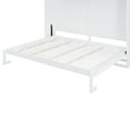 thumbnail image 4 of Queen Size Solid and Stable Murphy Bed Wall Bed with Top Shelves & USB (White), 4 of 16