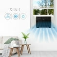 thumbnail image 3 of Midea 5,000 BTU Window Air Conditioner, Cools Up To 150 Sq Ft, 3 Cooling Modes, Comfortsense Remote, Black, 3 of 16